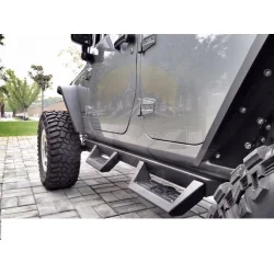 Progi, stopnie boczne Jeep Wrangler JK 4dr Czarne
